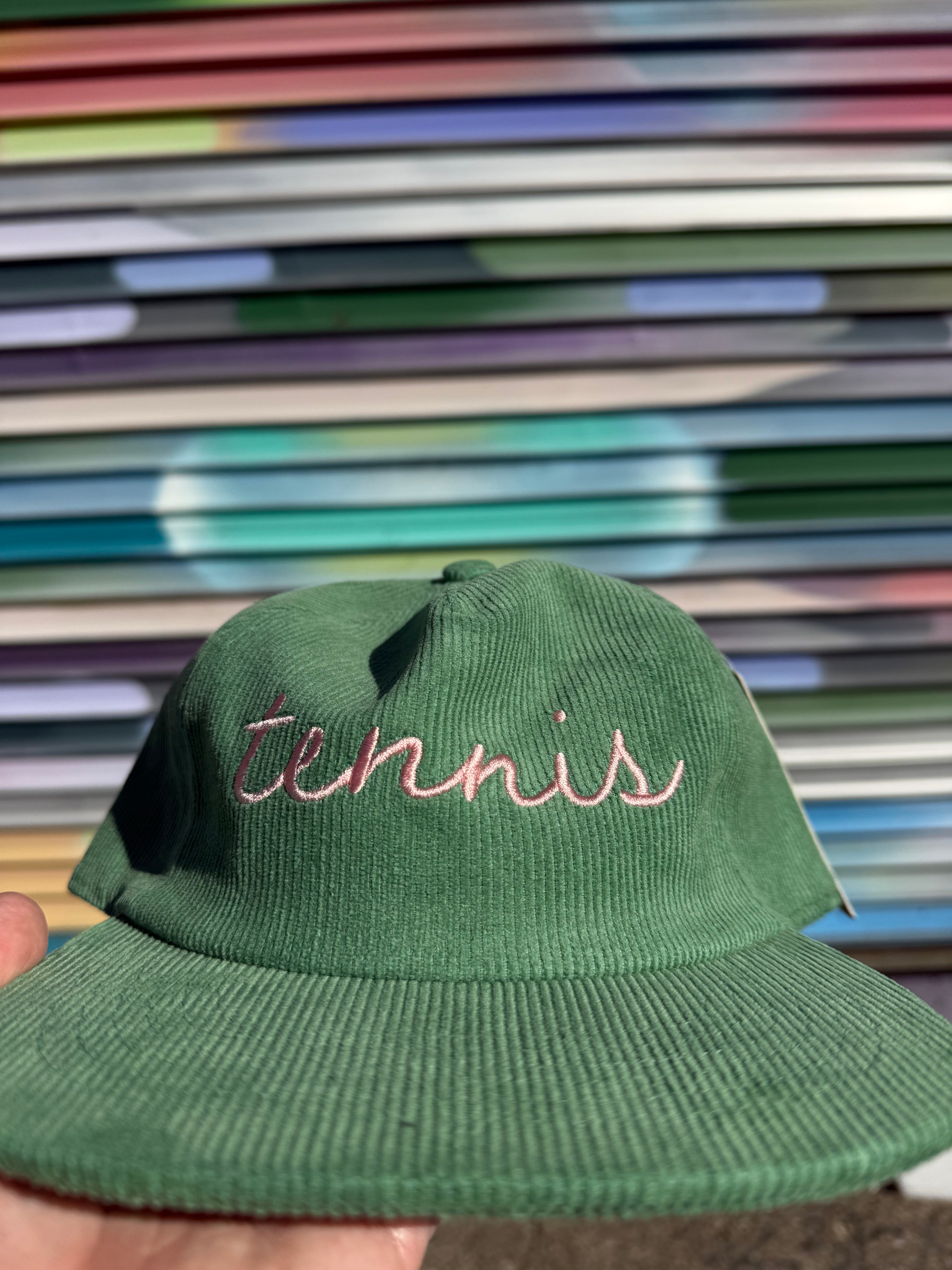 Tennis Cursive Corduroy Hat