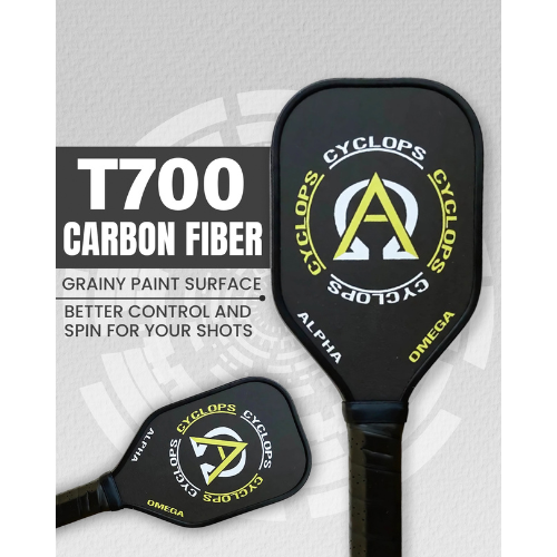 Black and yellow pickleball paddles.