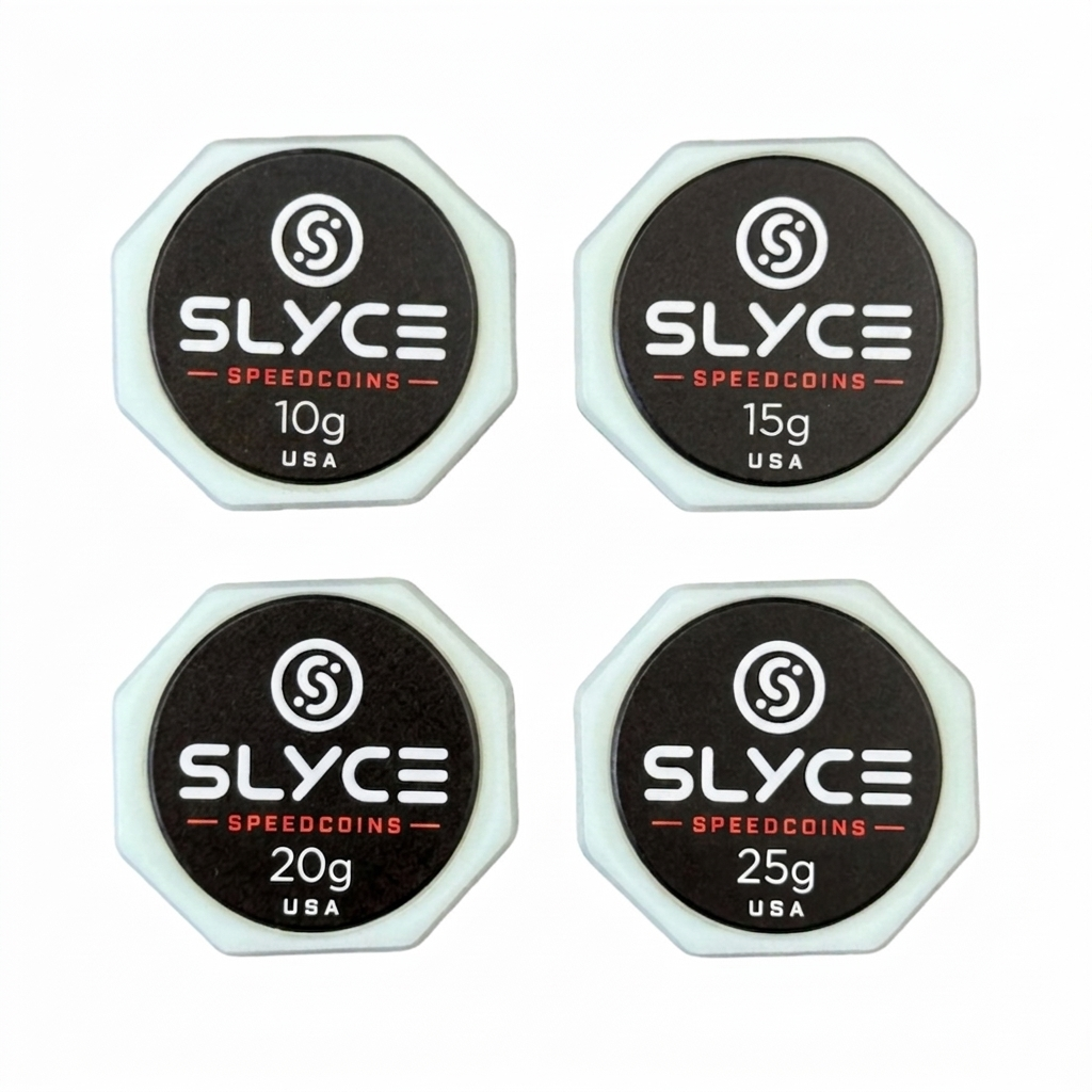 SLYCE SpeedCoins Black Edition - Pickleball Paddle Handle Weights