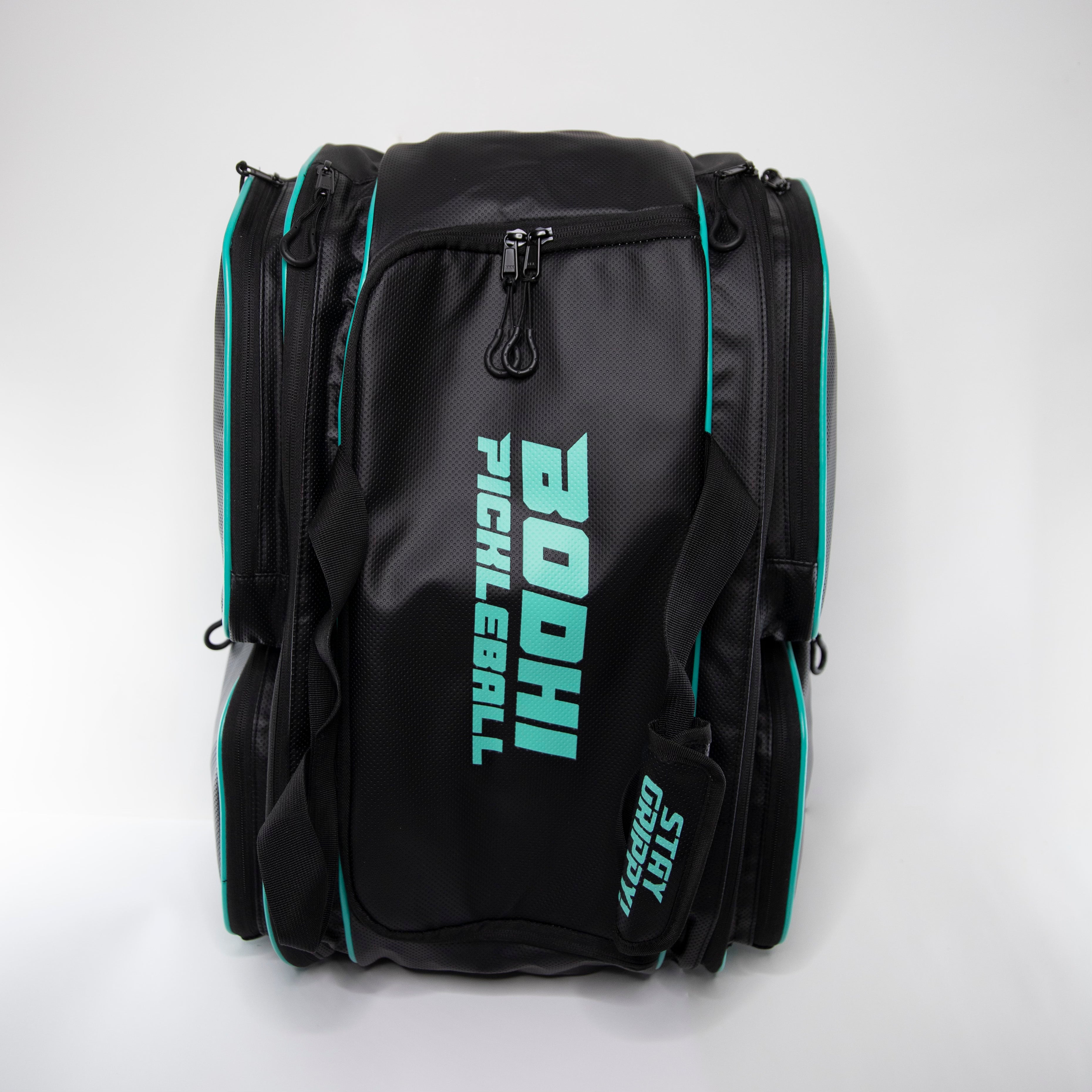 Black and teal pickleball bag.