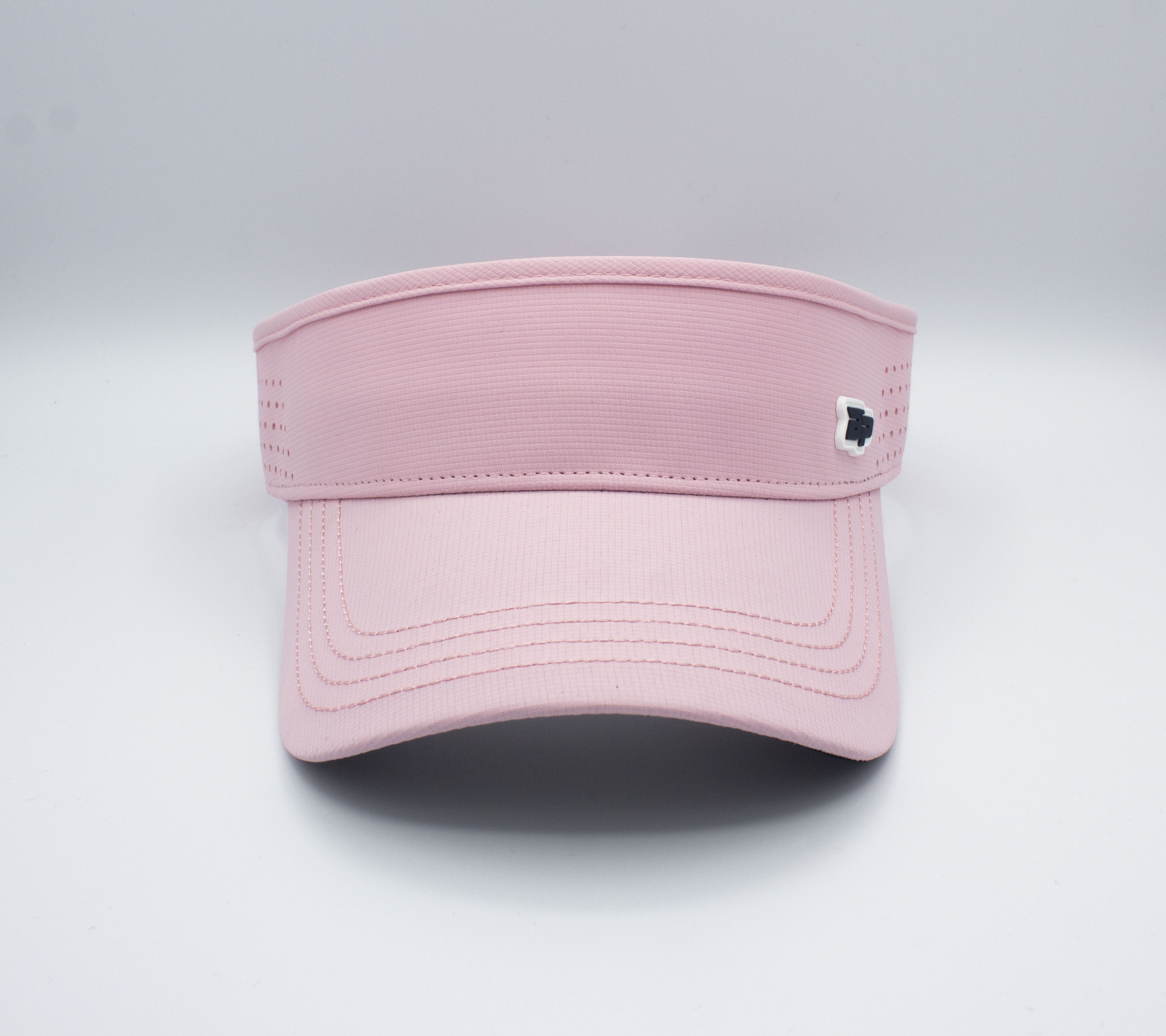 Pink visor on a white background.