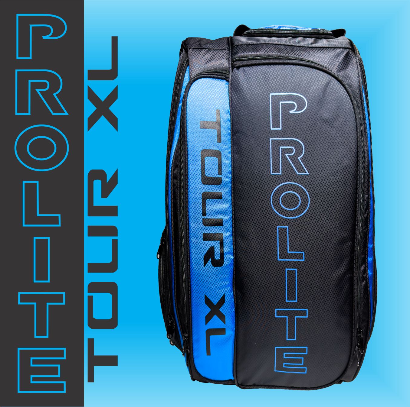 Black and blue Pro-Lite Tour XL backpack.
