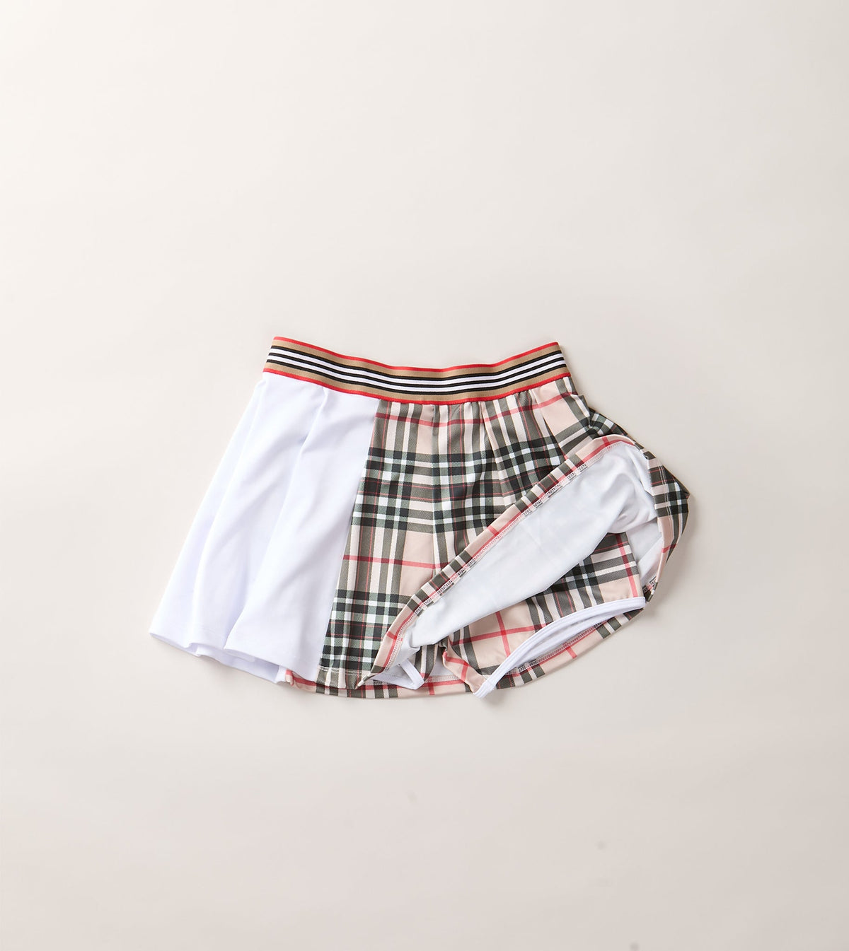 AGGIE BROWN PLAID SKIRT