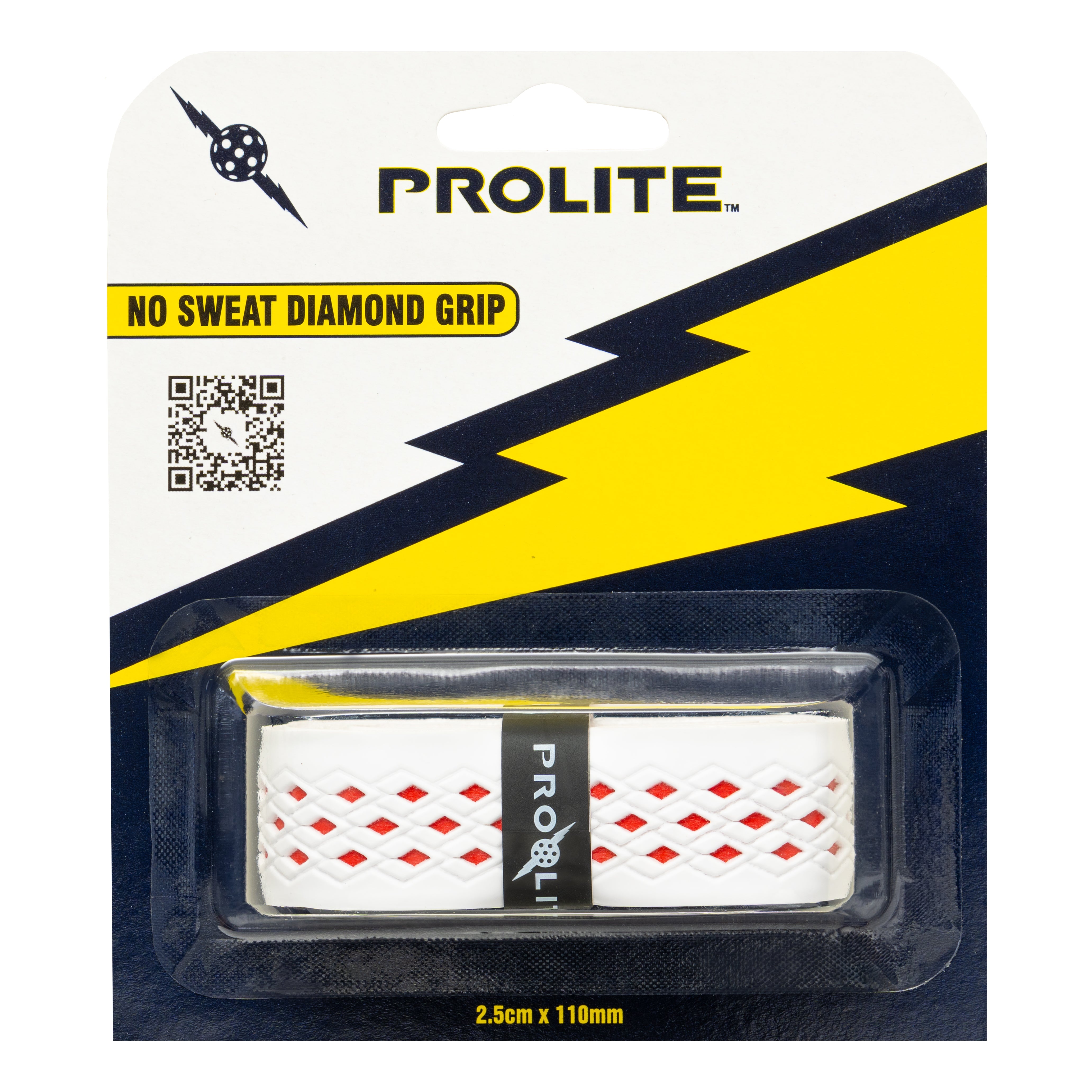 Packaged Prolite "No Sweat Diamond Grip" tennis racquet grip.