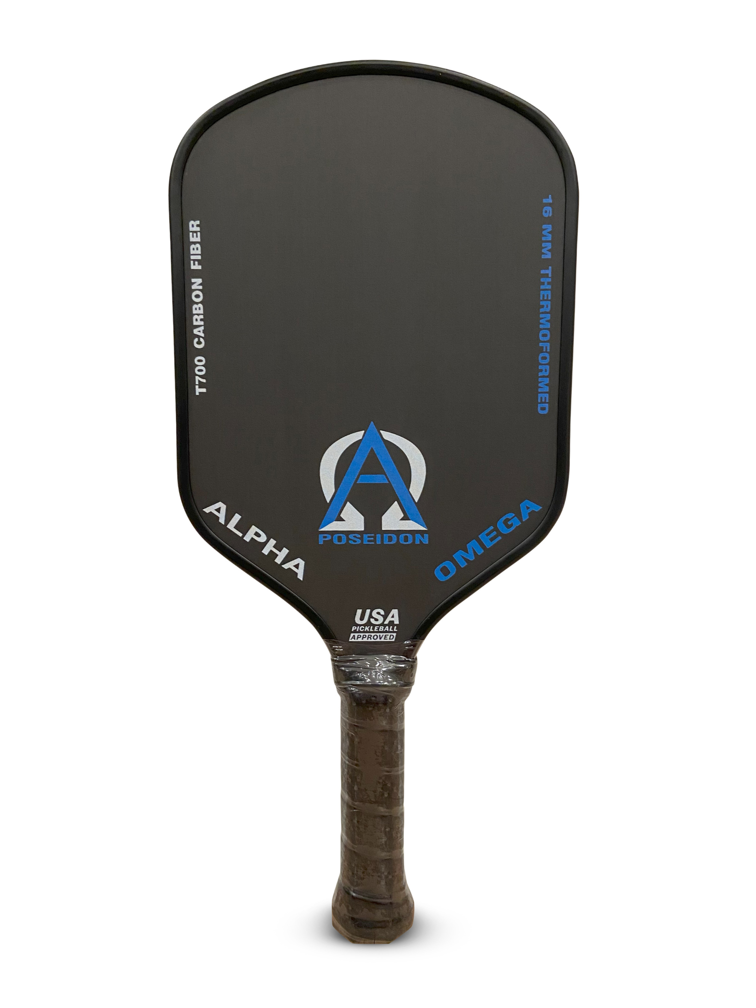 Black pickleball paddle.