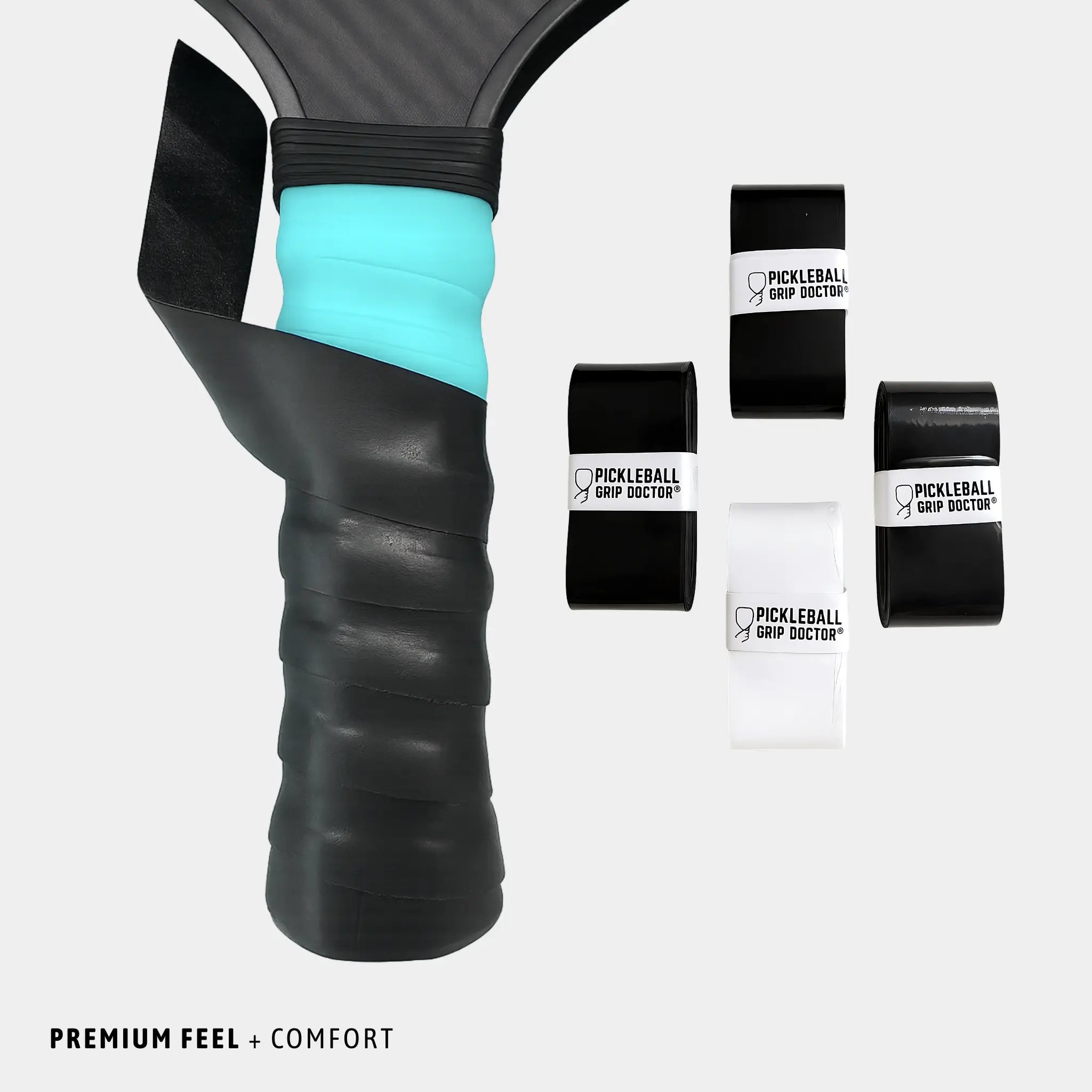 WrapGrip Premium Pickleball Paddle Grip Overgrip Wrap 8-Pack Assorted Colors