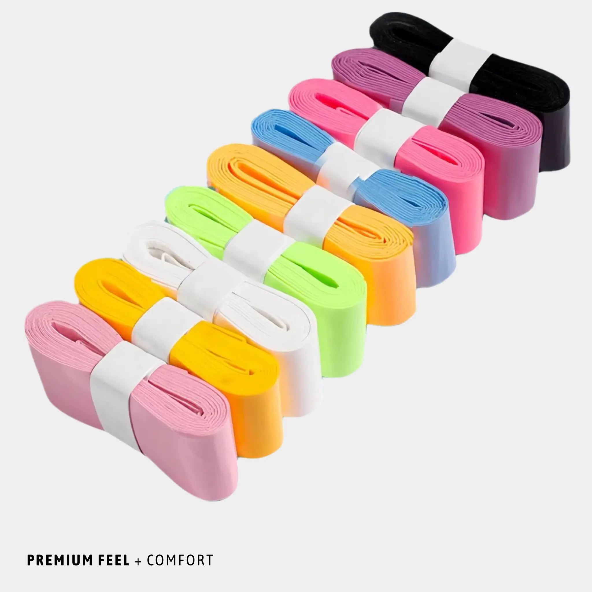 WrapGrip Premium Pickleball Paddle Grip Overgrip Wrap 8-Pack Assorted Colors