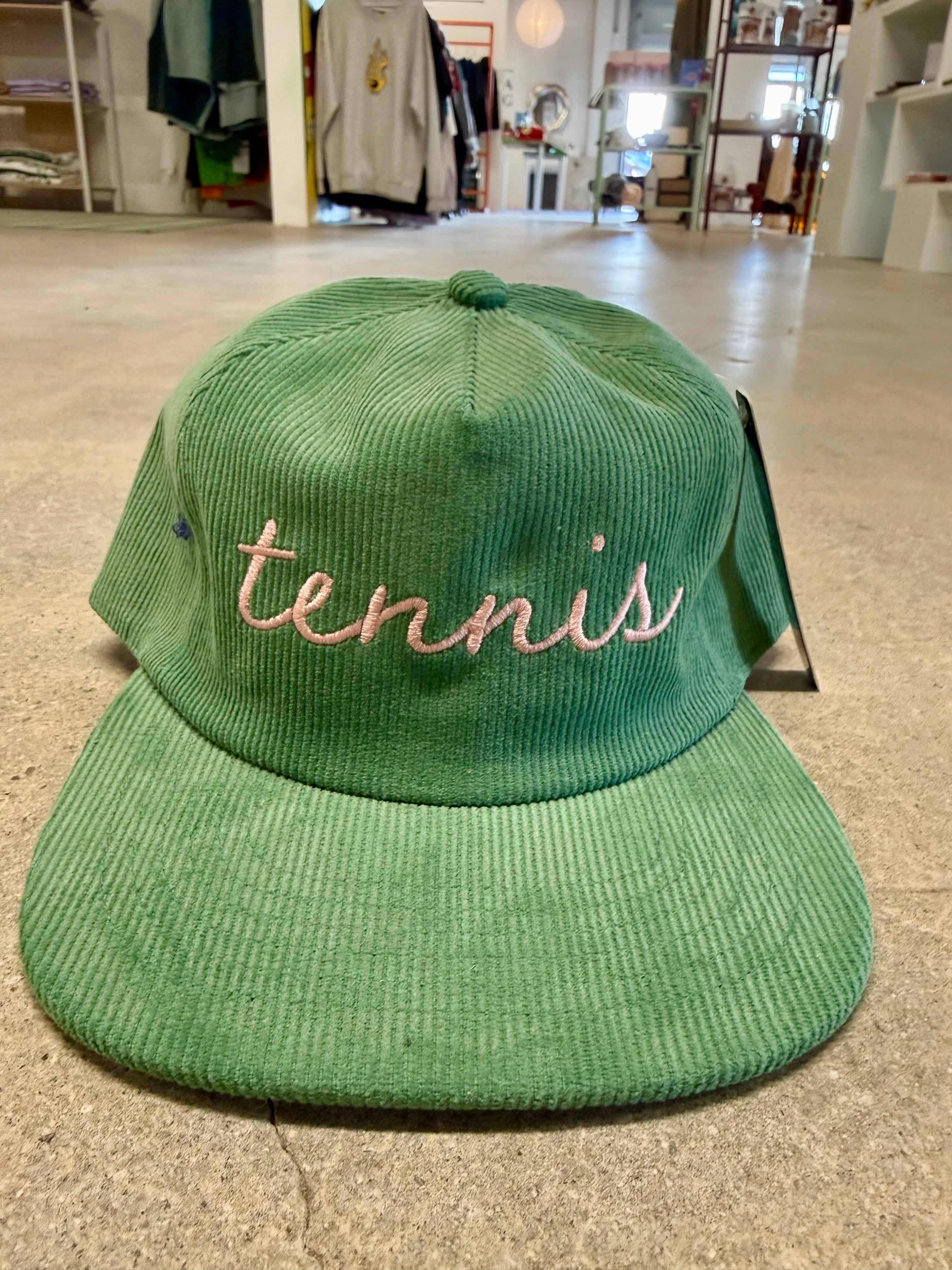 Tennis Cursive Corduroy Hat