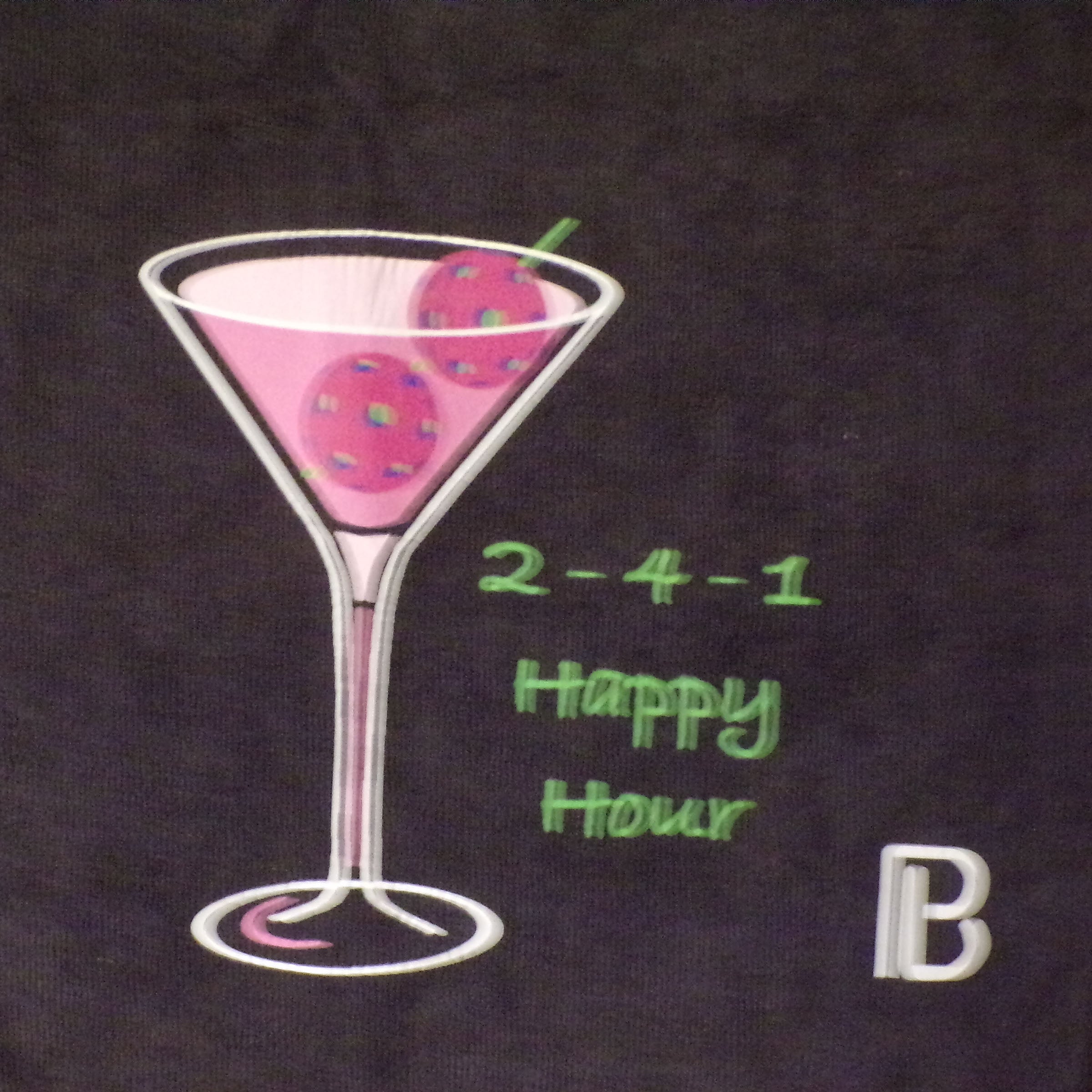 Pickleball Bella Martini 2-4-1 Pickleball Towel