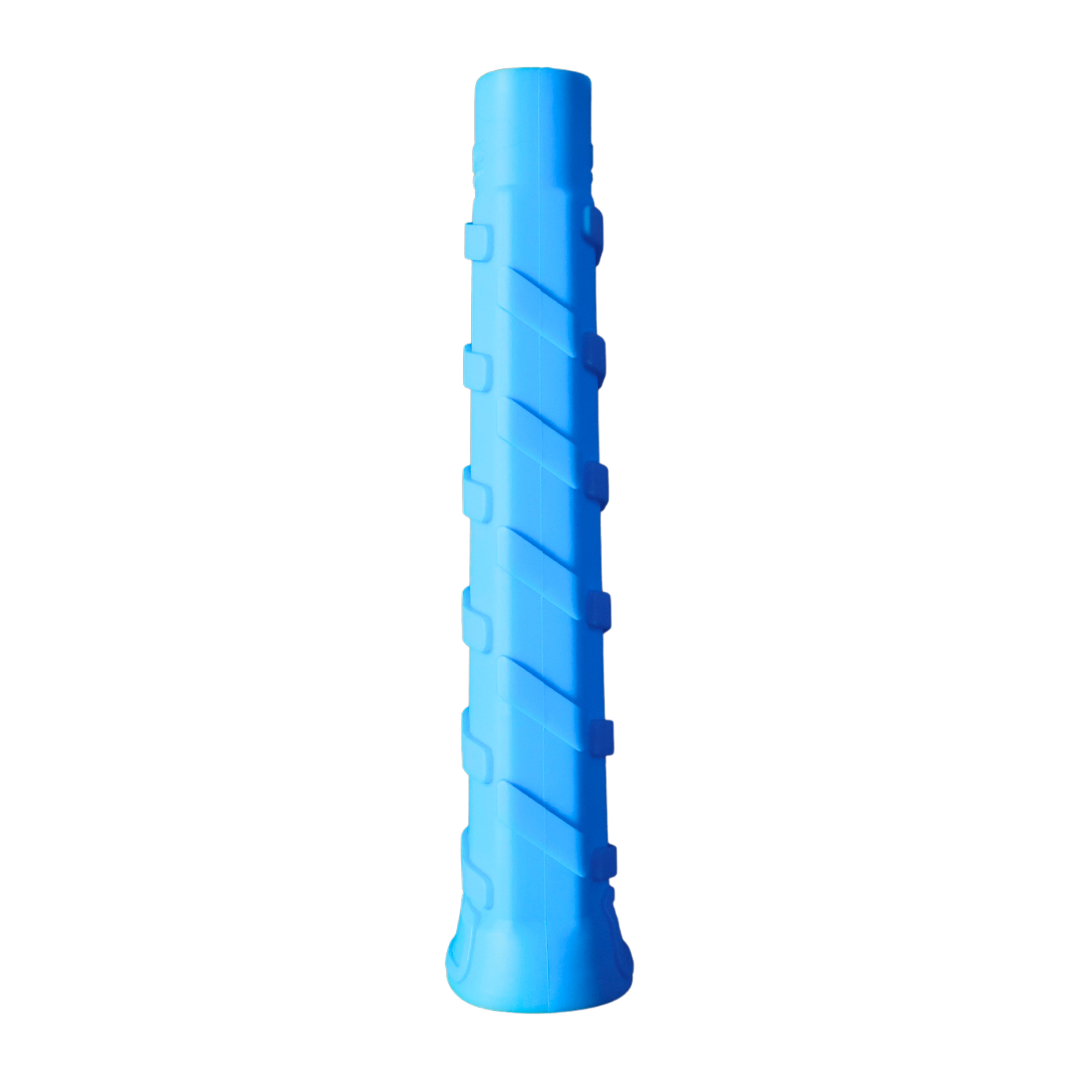 A bright blue Pro Undergrip by Ethos Pickleball featuring a ribbed texture and flared base.