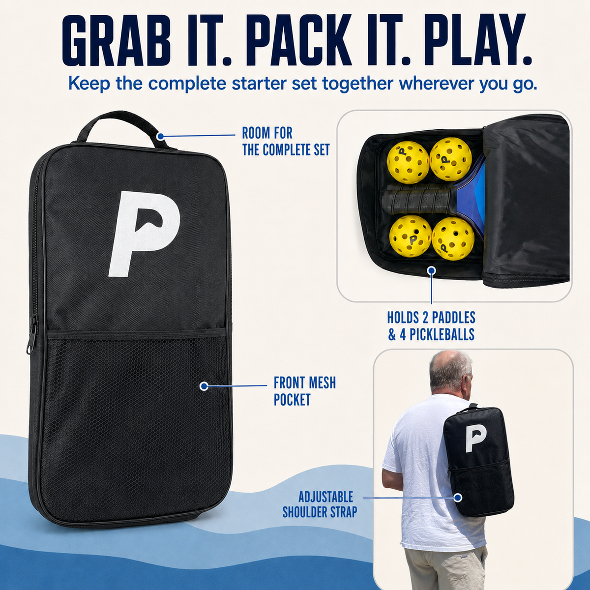 Trailblazer Grab & Go Bundle — 2 Paddles, 4 Balls + Bag