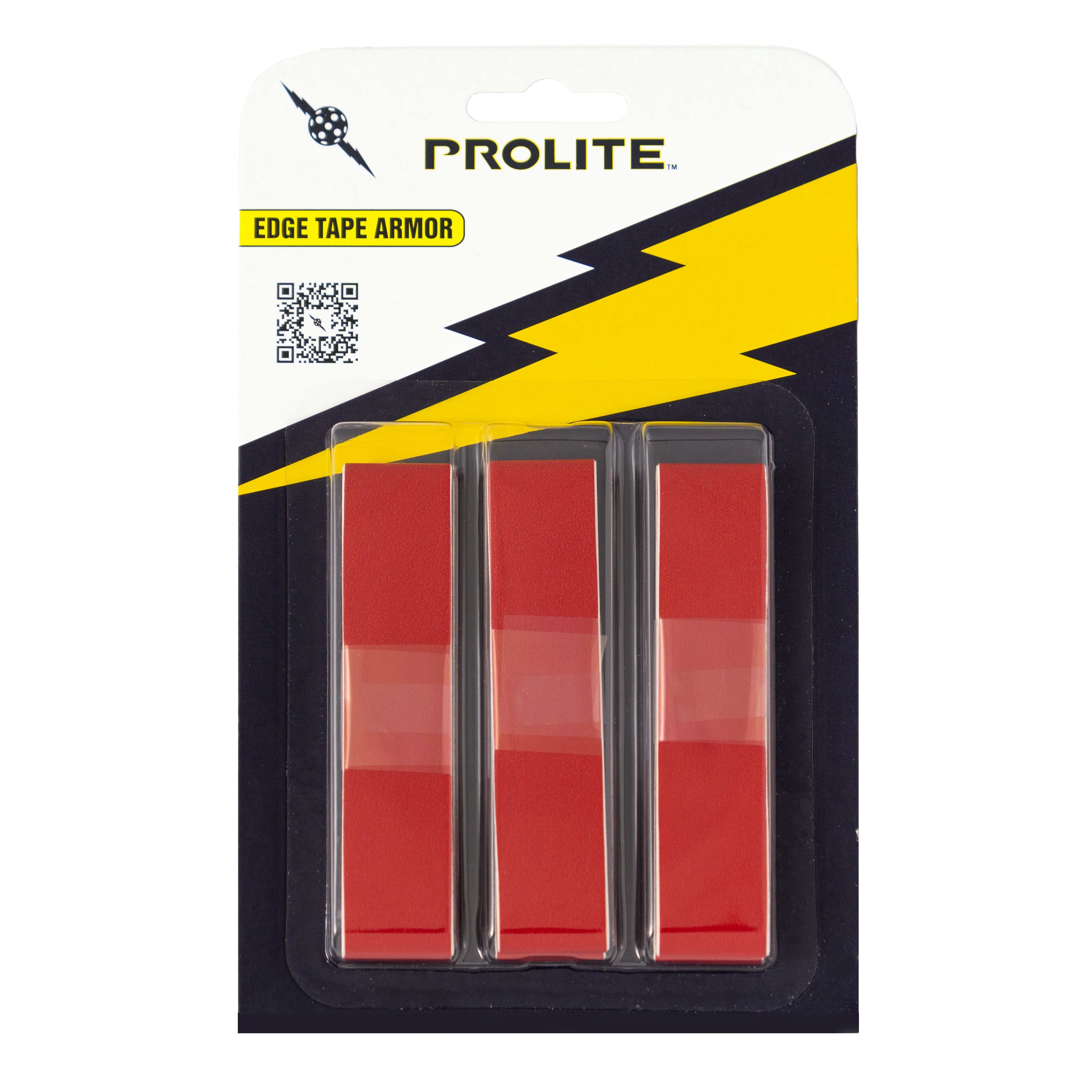 Packaged red edge tape armor.