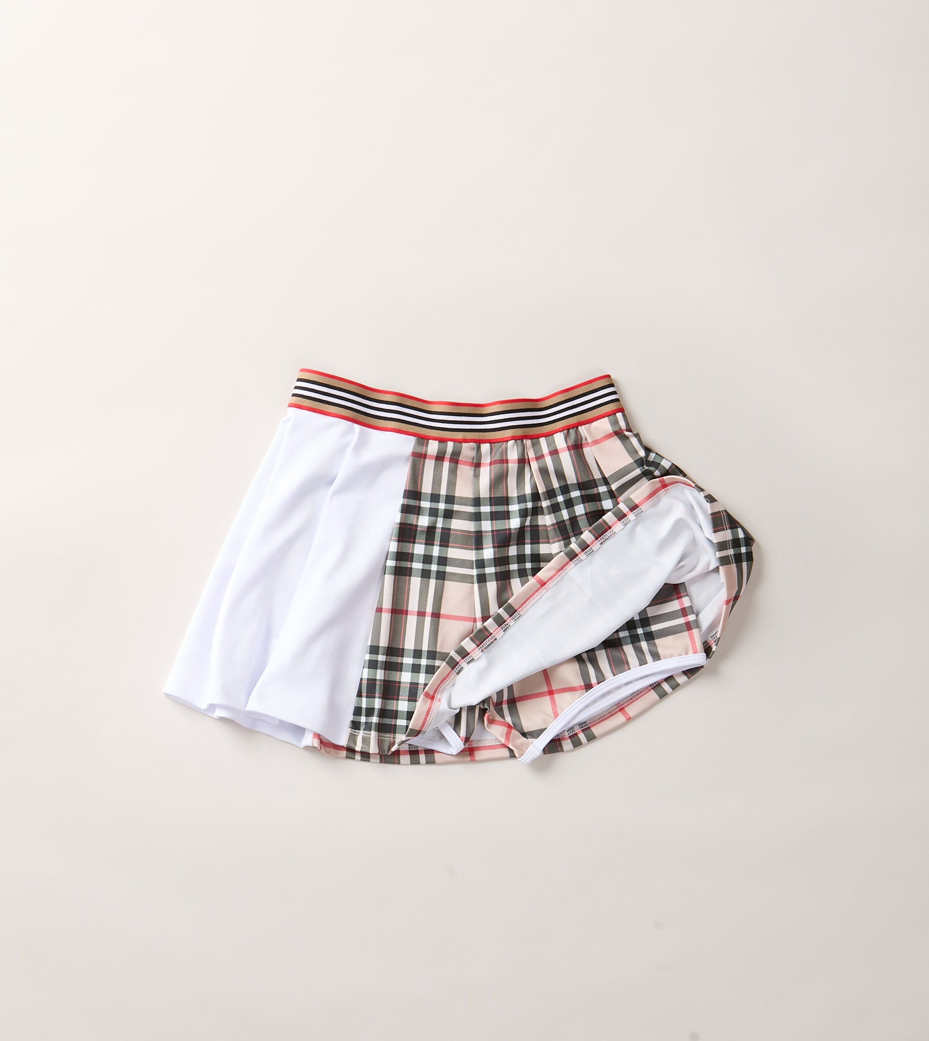 AGGIE BROWN PLAID SKIRT