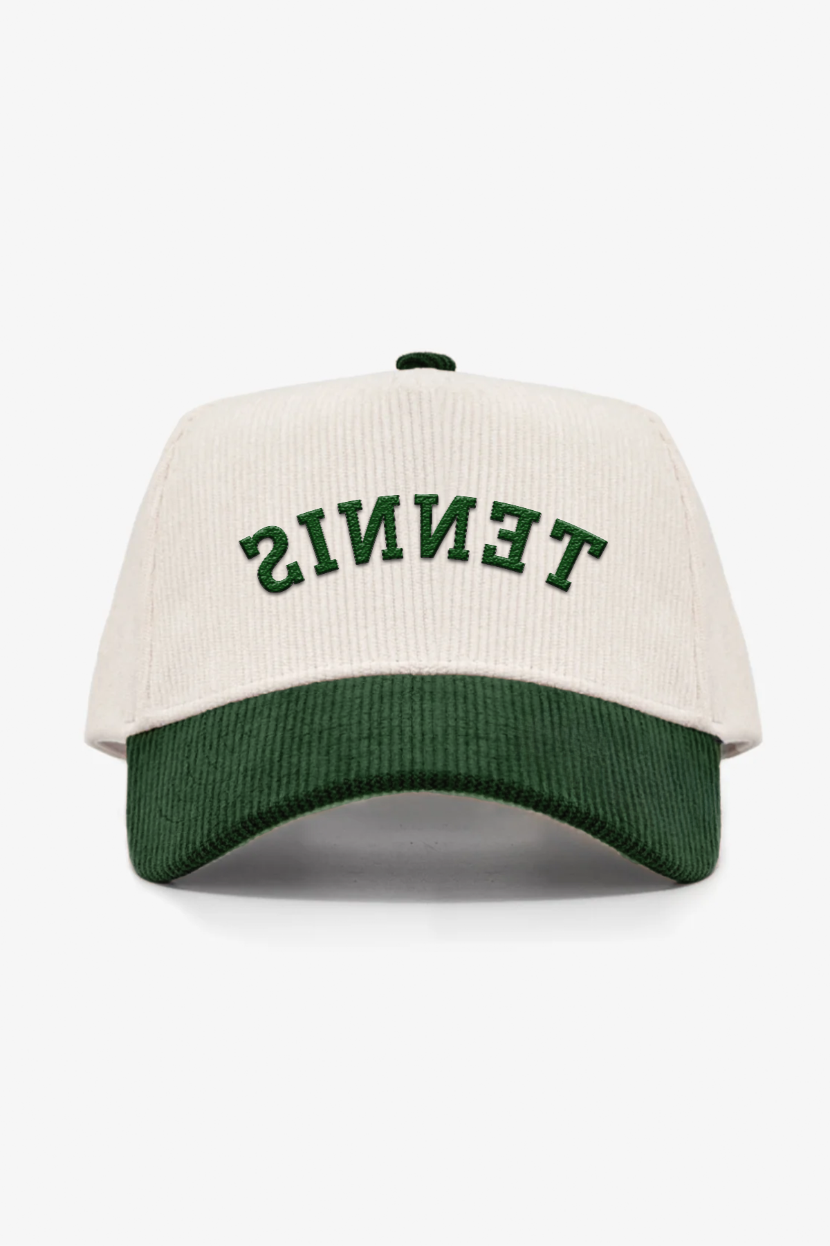 "TENNIS" Reversed Corduroy Hat