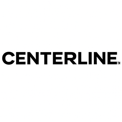 Black 'CENTERLINE' logo on a white background