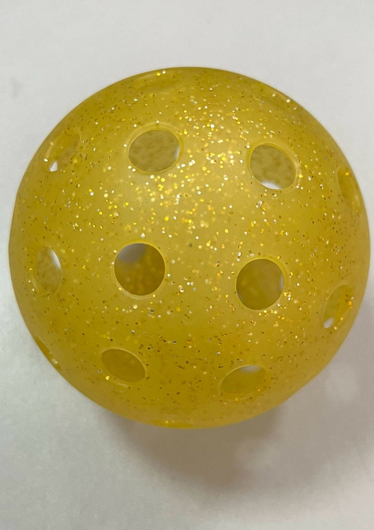 Yellow Glitter Outdoor Pickleballs